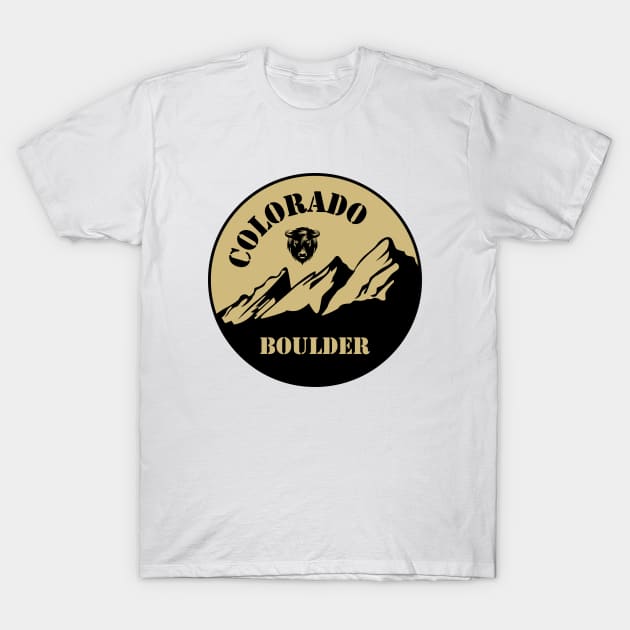 Colorado Boulder T-Shirt by RockyDesigns